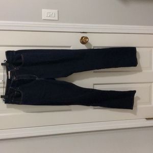 Levi's 724 high rise straight dark wash jeans